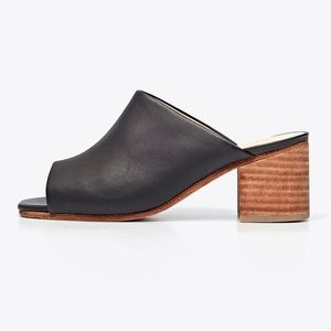 Nisolo Paloma Open Toe Mule, Black, Size 8